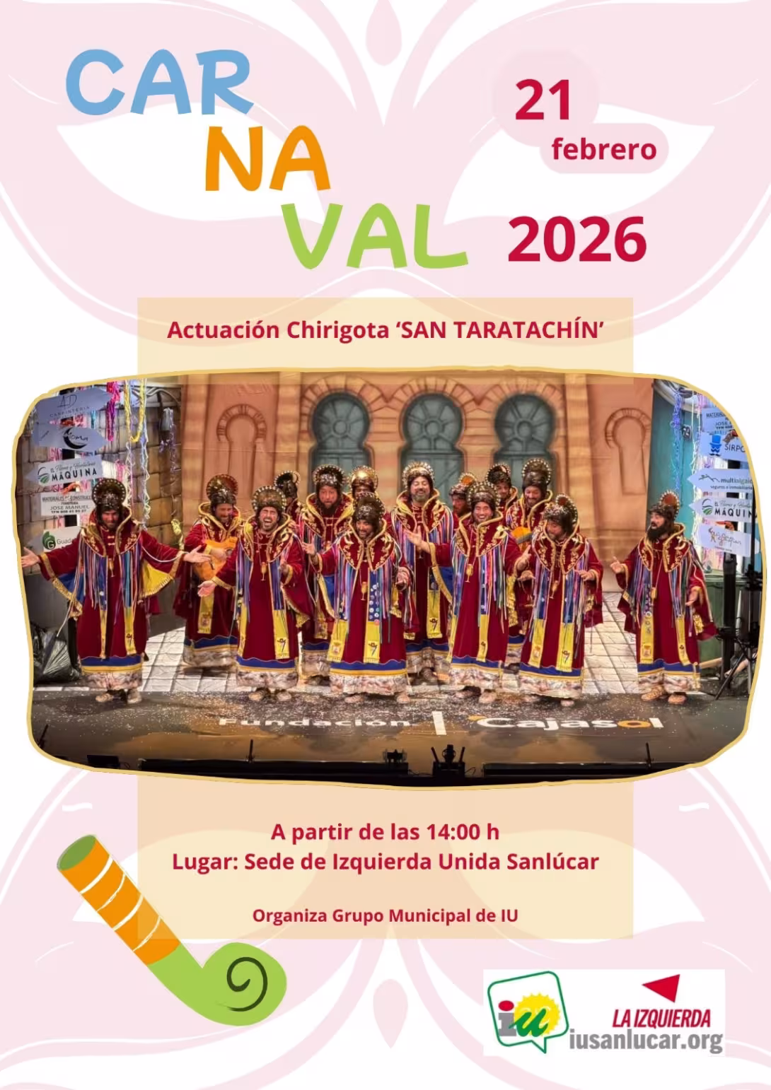 Cartel carnaval en la sede